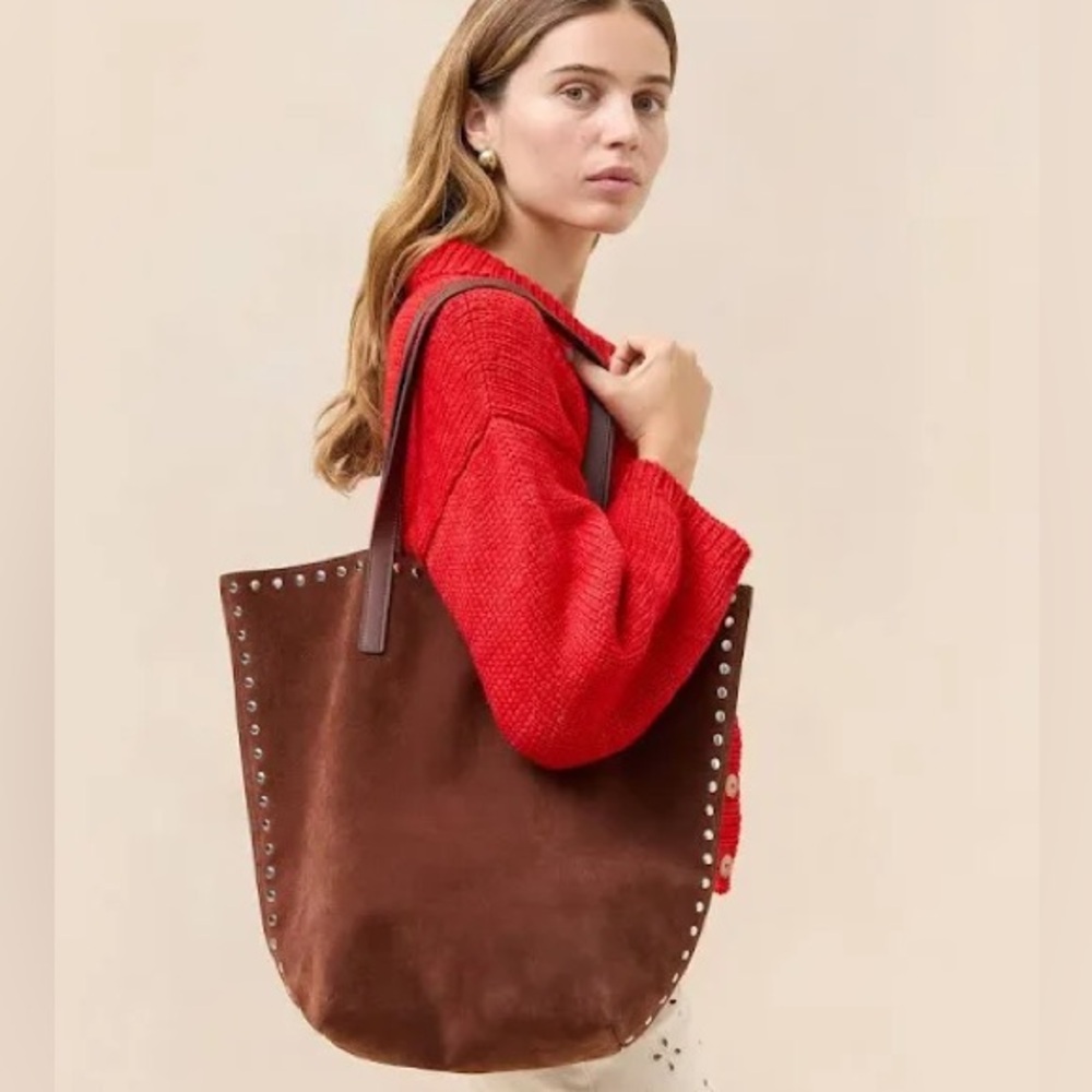 Loeffler Randall Walker Suede Tote - Brown